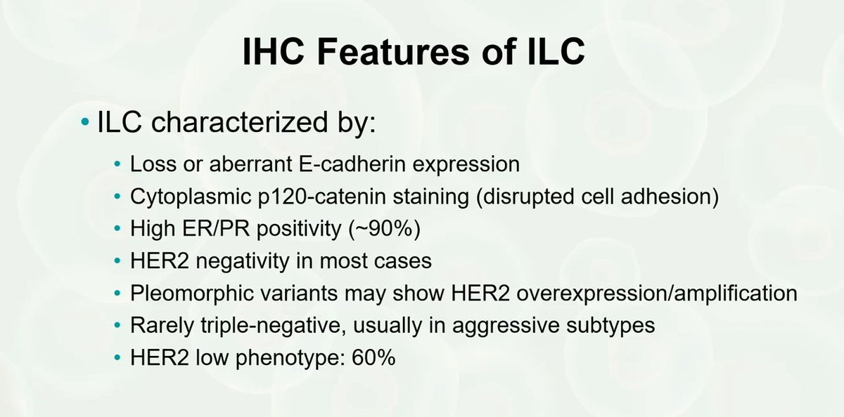 IHC features of Invasive Lobular Carcinoma (ILC)

Dr. Sahin #USCAP25 #PathX #pathology