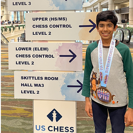Fifth-grader Rishaan D. showcased his strategic skills at the SuperNationals Chess Tournament.

woodward.edu/beyond-the-cla…