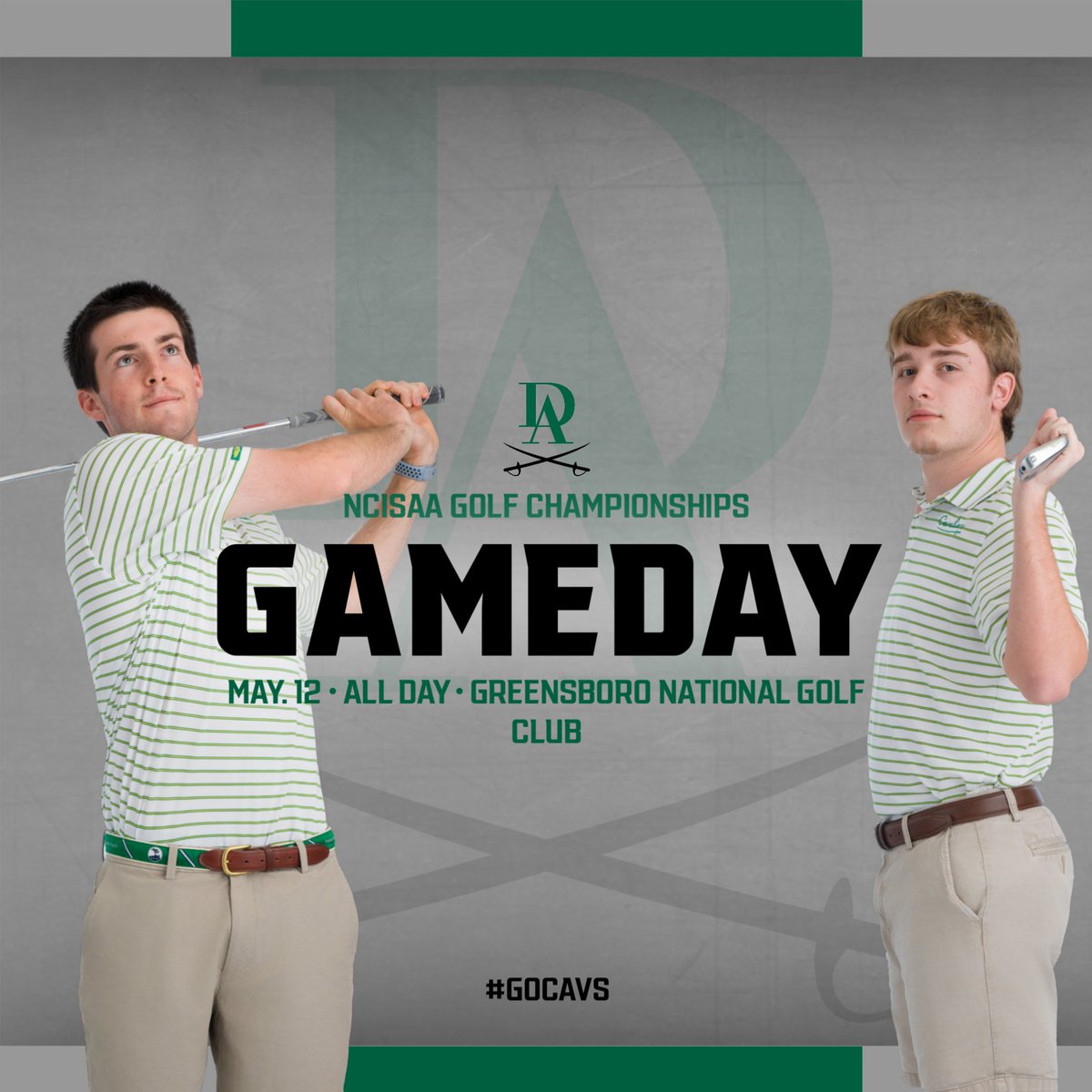 The golf team is squaring up to tee off at the Greensboro National Golf Club for the NCISAA Championship! Good luck Cavs!
#GoCavs