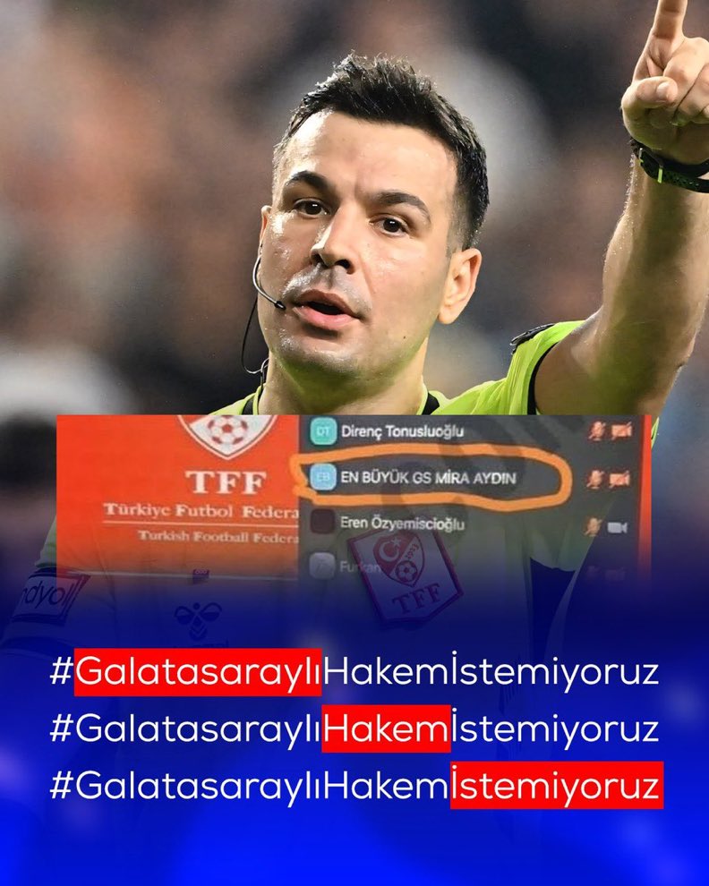 YETER!

#GalatasaraylıHakemİSTEMİYORUZ