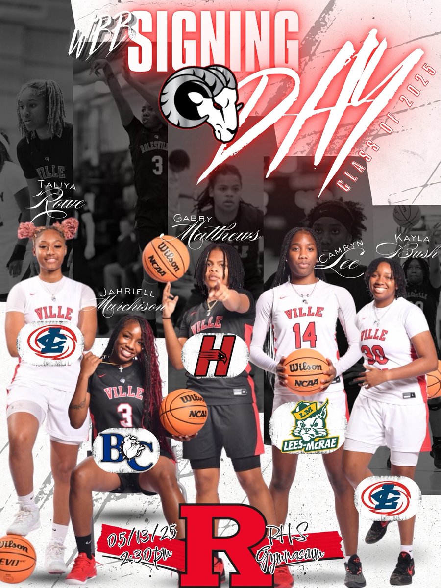 Tuesday May 13th at 2:30pm in the Main Gym!!!! Spring signing Day❤️🏀🖤 #VilleSide #WBB