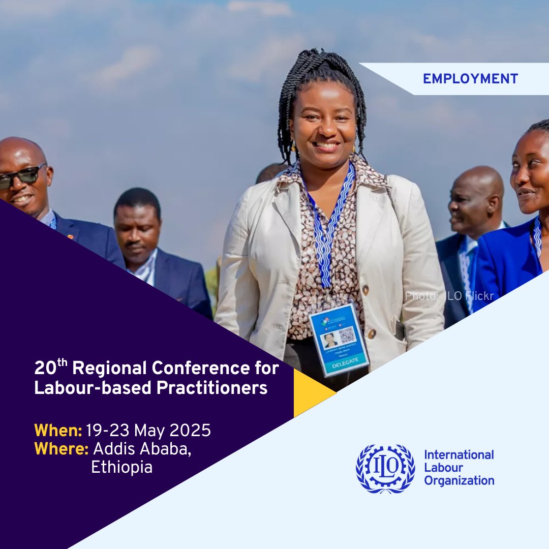 The 20th <a href="/ilo/">International Labour Organization</a> Regional Conference on Labour-Based Practitioners kicks off next week, 19–23 May, in Addis Ababa!
This conference brings together policymakers, practitioners, researchers, &amp; development partners to explore strategies for building resilient communities &amp; a healthy