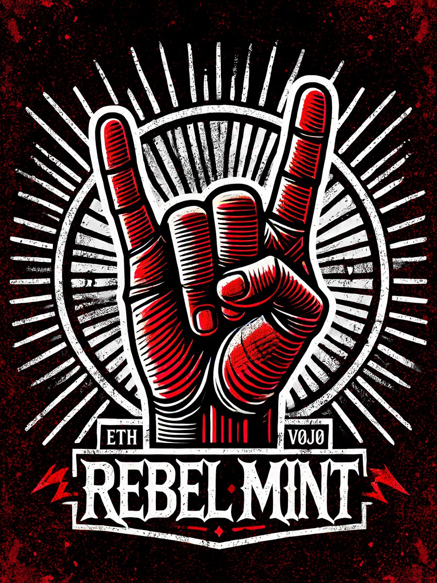RebelMint?? It's a free, censorship-proof, and open source launchpad for NFT artists. No platform fees (7 EVM chains are the platforms), no algorithms, no games or BS.

The #RebelMint Ethereum poster, mintable from the template shop on rebelmint.org. Who's with us?