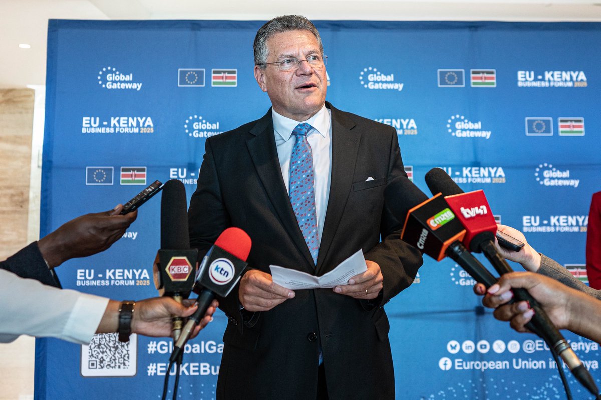 Maroš Šefčovič🇪🇺 (@marossefcovic) on Twitter photo Glad to co-chair the inaugural EU-Kenya Trade Council. With 🇪🇺🇰🇪 trade reaching €3.4B in 2023 - up 13% in just 1 year - the potential for growth is immense. Full implementation of our Economic Partnership Agreement will unlock even more opportunities for trade, investment, jobs. Glad to co-chair the inaugural EU-Kenya Trade Council. With 🇪🇺🇰🇪 trade reaching €3.4B in 2023 - up 13% in just 1 year - the potential for growth is immense. Full implementation of our Economic Partnership Agreement will unlock even more opportunities for trade, investment, jobs.