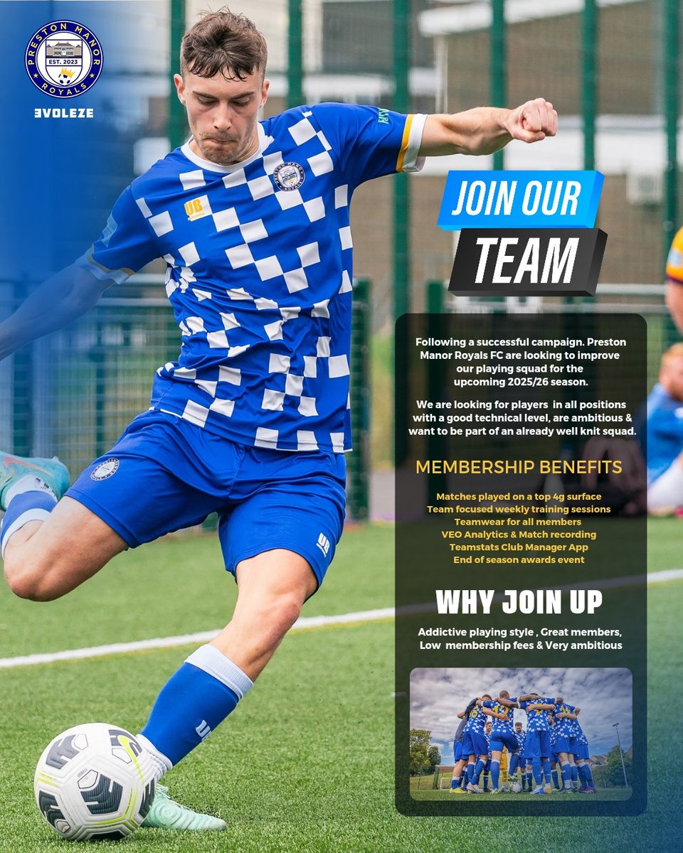 We are looking to add players to our group for the upcoming 2025/26 season. 

Our DMs are open for players to join our last two training sessions before we end our season. 

#PMR
