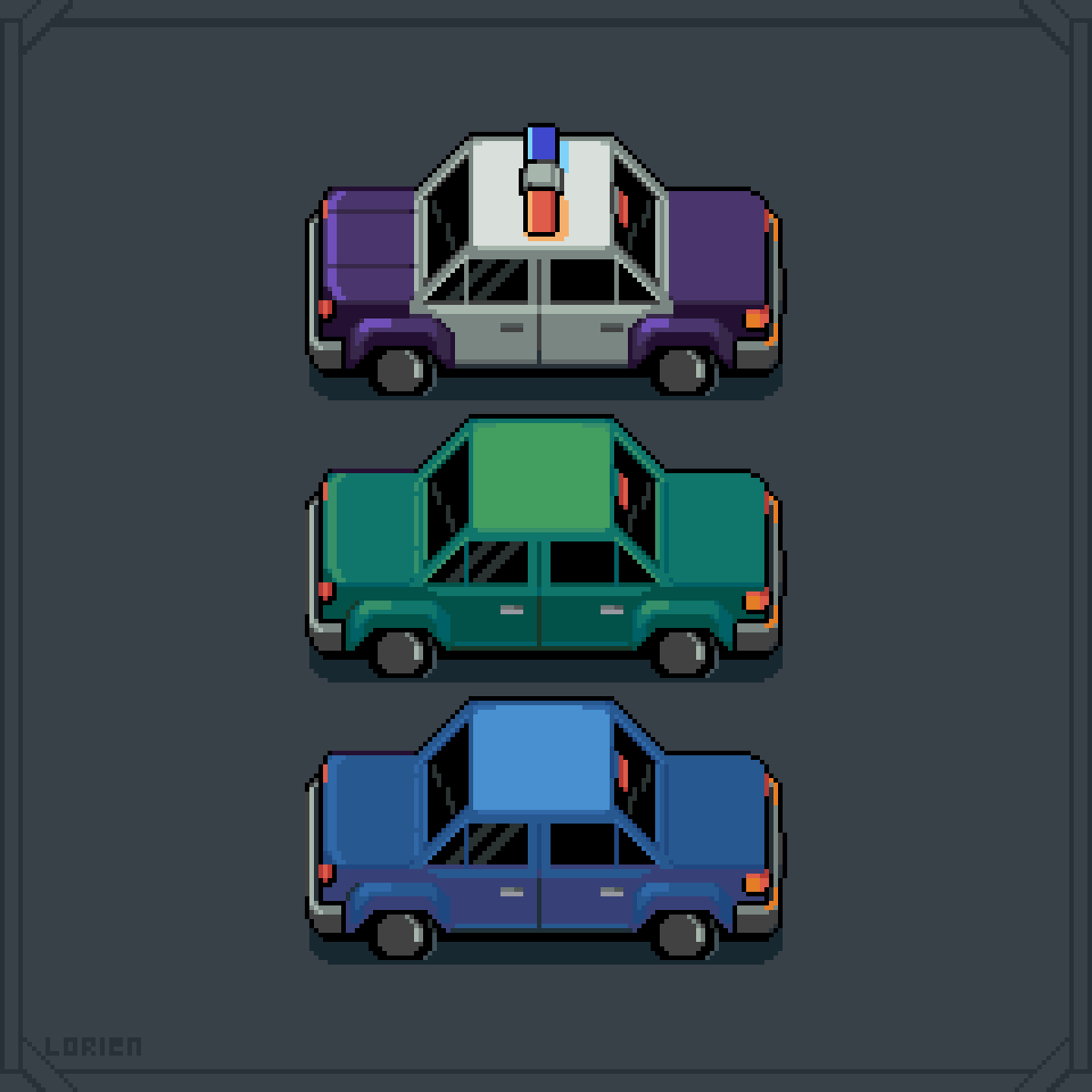 #pixelart #ドット絵 #cars