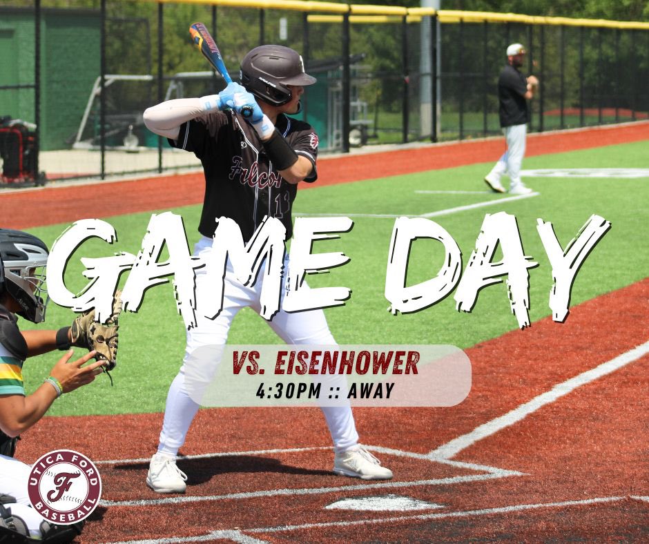 IT’S GAME DAY! We travel to Eisenhower to begin our final MAC Red series of the season!

🆚: Eisenhower 
⏰: 4:30pm
📍: Eisenhower 
📺: GameChanger