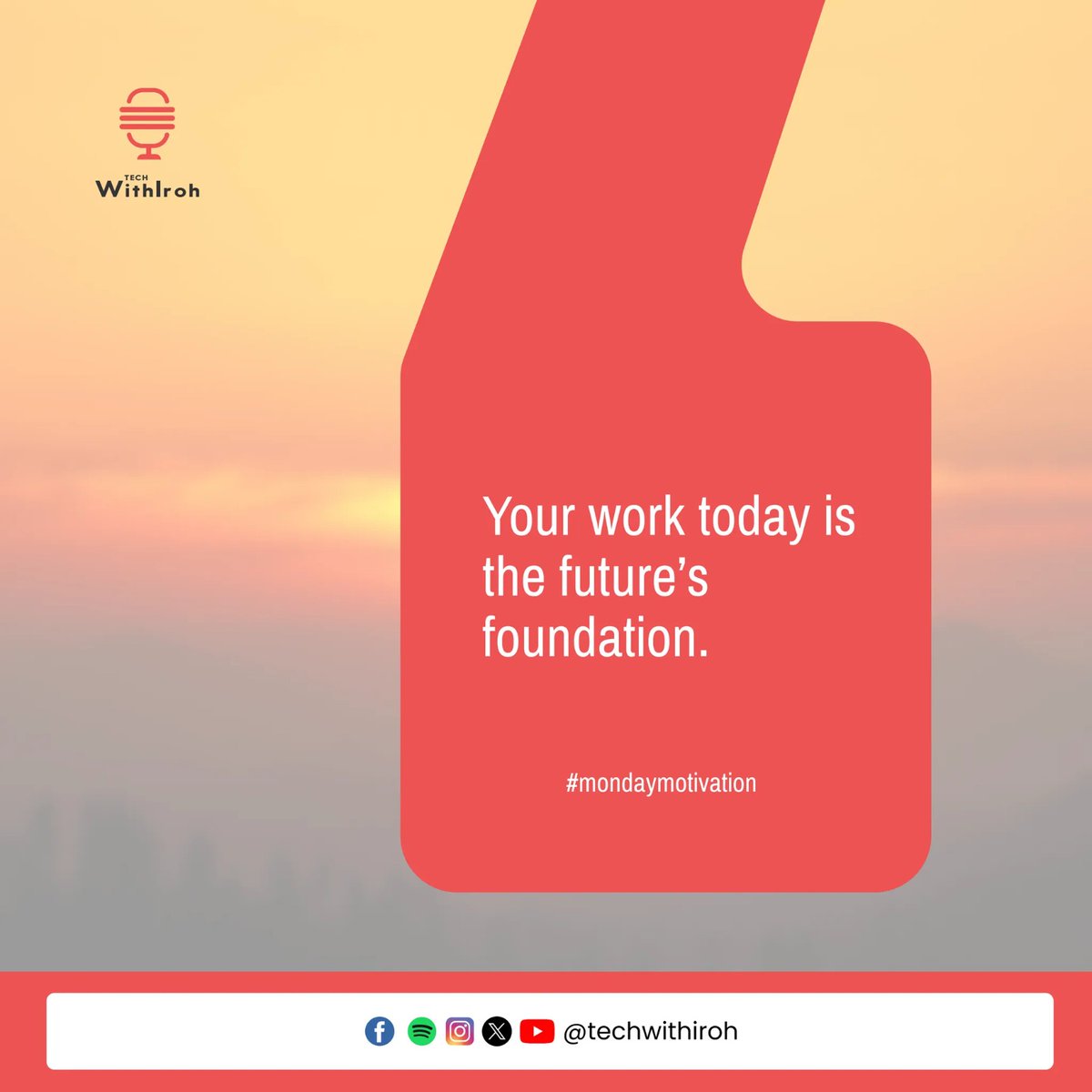 TechwithIroh's tweet image. Whether it&apos;s through learning, planning, innovating, or simply making mindful choices, every action taken today shapes what comes next. 

In that spirit, how would you like to build your future today?

#MondayMotivation  #buildthefuturetogether #techwithiroh #mindsetmatters