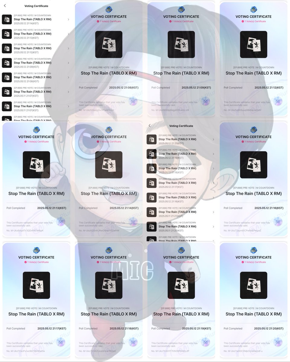 ksj_ourmoon's tweet image. Don't forget to pre-vote โStop The Rainโ on Mcountdown โ
๐ค
๐ณ๏ธ : mnetplus.onelink.me/TRa8/94wr5mku?โฆ
#RM #TABLOxRM #STR