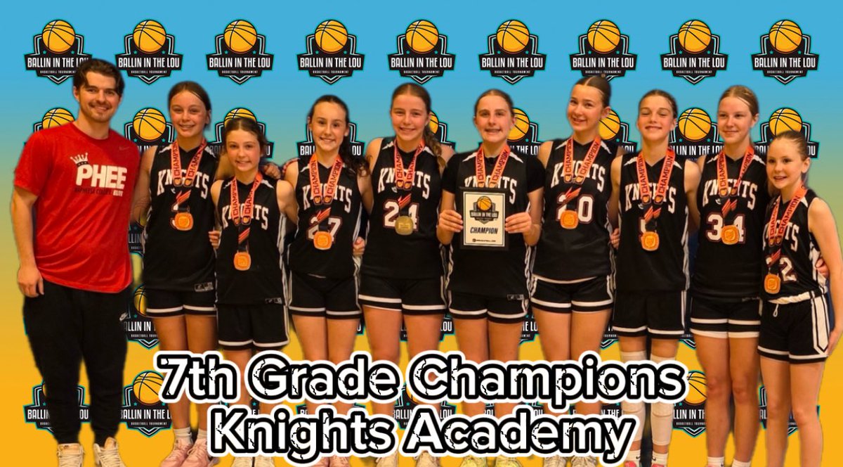 Ball in the Lou
STL, MO
7th Grade Champions! <a href="/KBAfamily/">Knights Basketball Academy</a>