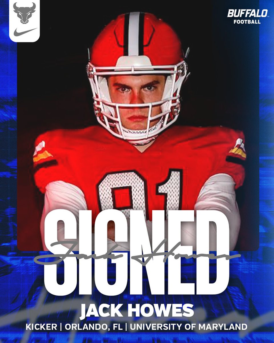 UB Football (@ubfootball) on Twitter photo ๐๐๐๐๐๐ โ๏ธ
Welcome to the family, <a href="/JackHowes06/">Jack Howes</a>!
#UBhornsUP๐ค| #BullMarket๐ ๐๐๐๐๐๐ โ๏ธ
Welcome to the family, <a href="/JackHowes06/">Jack Howes</a>!
#UBhornsUP๐ค| #BullMarket๐