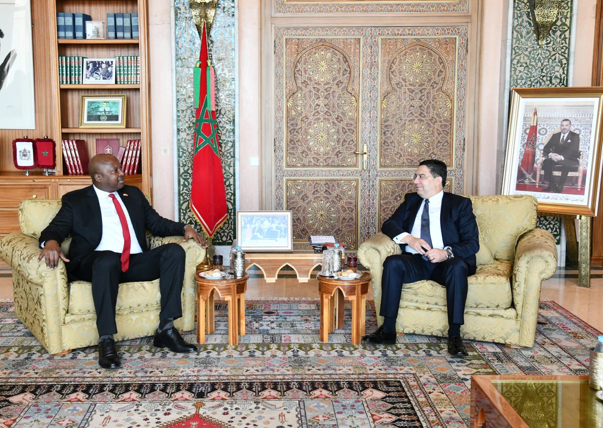 🇲🇦 🇧🇮 En prélude à la tenue des travaux de la 1ère session de la Commission Mixte de Coopération entre le Royaume du Maroc et la République du Burundi, M. Nasser Bourita s'est entretenu, ce jour à Rabat, avec son homologue burundais, M. Albert Shingiro
<a href="/AShingiro/">Amb. Albert SHINGIRO</a>