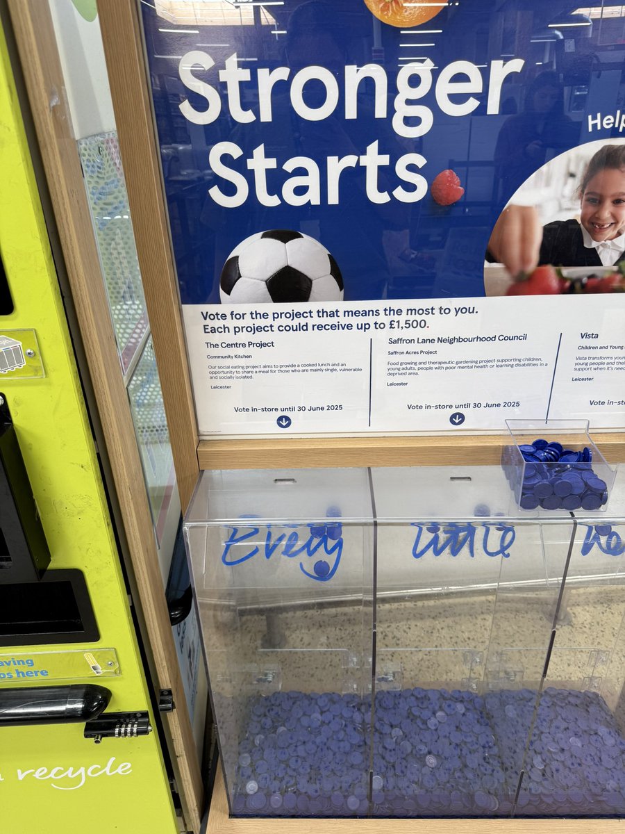 Check out the centre project in all tescos (minus Hamilton) and pop your blue coin in today 🔵