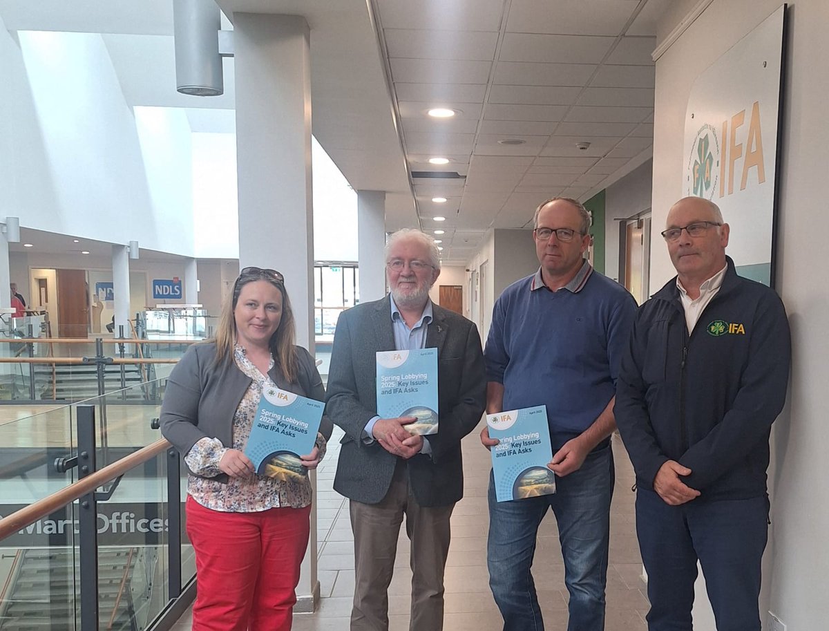 Jackie Whelan Fagan (@jacwhelanfagan) on Twitter photo Met with Senator <a href="/noonan_malcolm/">Malcolm Noonan</a> this morning in Kilkenny to discuss ACRES, GAEC-2, TB, Mercosur, Nitrates and CAP as part of <a href="/IFAmedia/">Irish Farmers' Association</a> Spring lobbying campaign <a href="/PaulOBrien2020/">Paul O'Brien</a> <a href="/BrendanHickey20/">Brendan Hickey</a> Met with Senator <a href="/noonan_malcolm/">Malcolm Noonan</a> this morning in Kilkenny to discuss ACRES, GAEC-2, TB, Mercosur, Nitrates and CAP as part of <a href="/IFAmedia/">Irish Farmers' Association</a> Spring lobbying campaign <a href="/PaulOBrien2020/">Paul O'Brien</a> <a href="/BrendanHickey20/">Brendan Hickey</a>