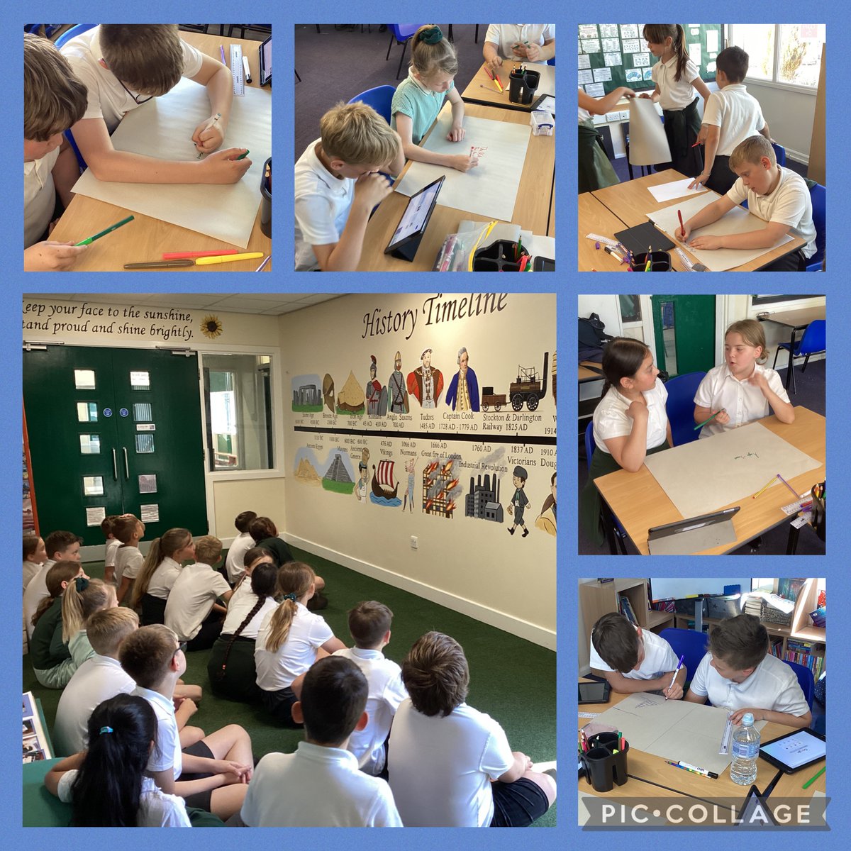BaderPrimary's tweet photo. Today in Y5W, we are researching our new History topic - the Anglo Saxons and Vikings. #BaderHistory #Article31 https://t.co/8vUy7XKAlw