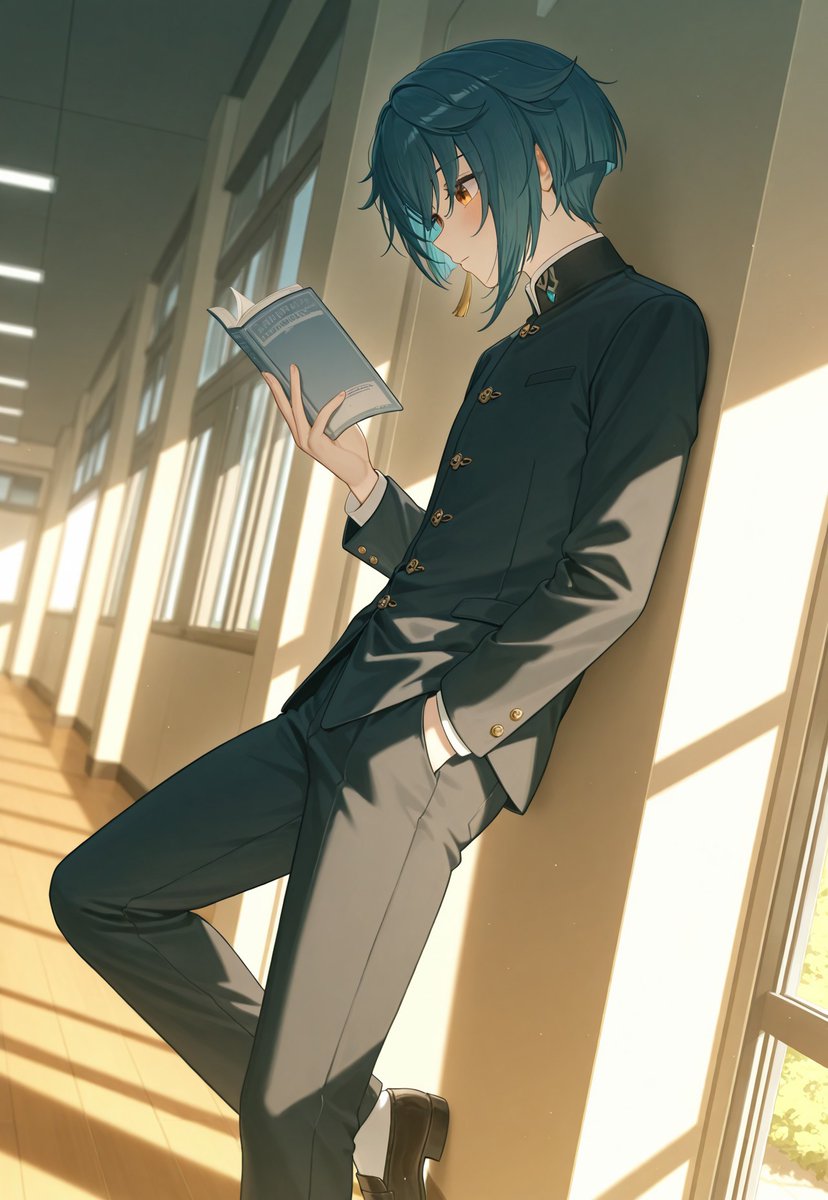 irie_eira's tweet image. The bookworm, Xinqiu

#AIart #AIイラスト︎ #AIfanart  #GenshinImpact