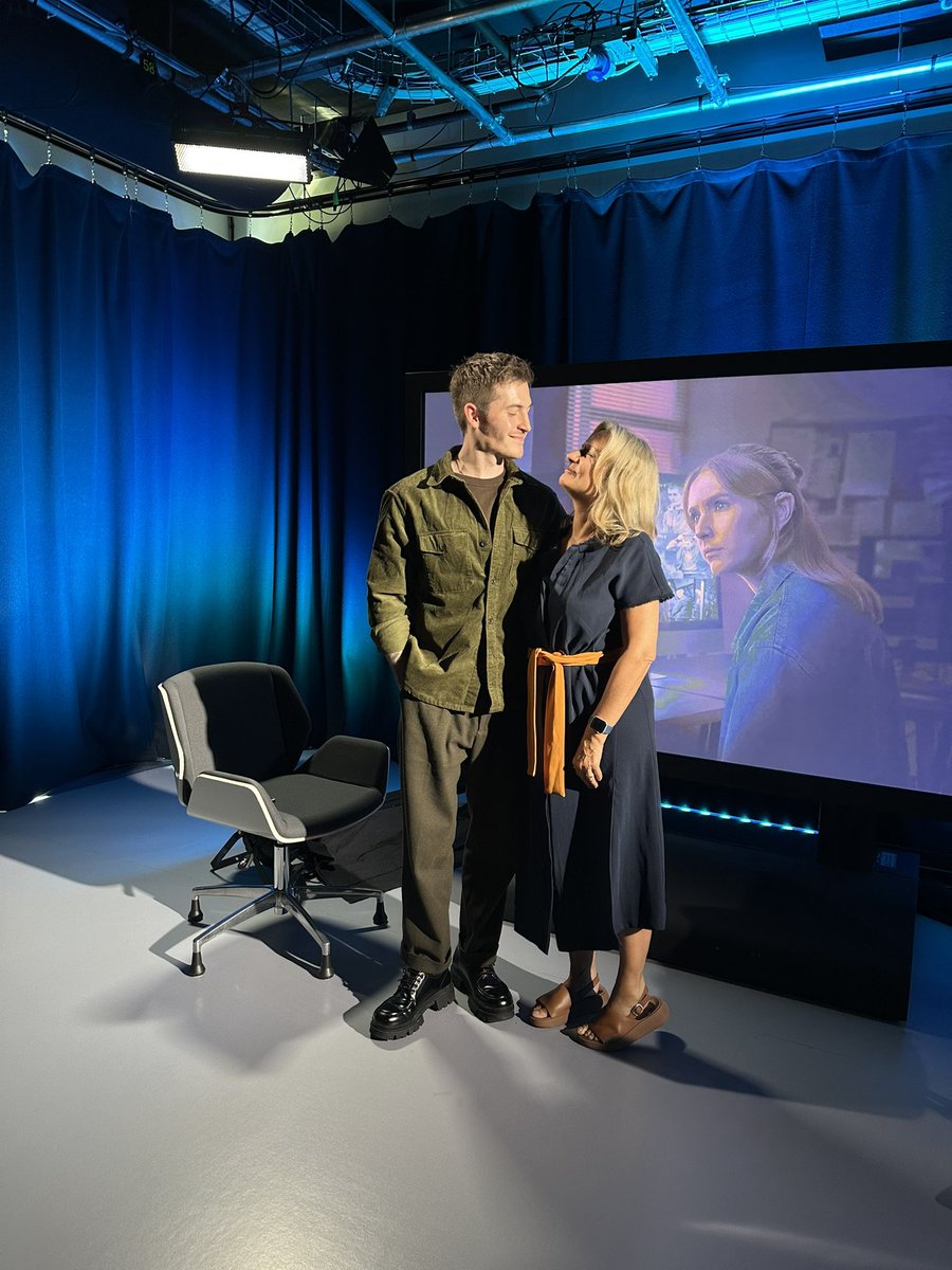 The brilliant <a href="/iamkieronmoore/">kieronmoore</a> from Droylsden who's starring in Code of Silence, ITV's brilliant new drama with Rose Asyling-Ellis &amp; her incredible lip reading skills &amp; a crime gang! Lovely chat coming soon <a href="/GranadaReports/">ITV Granada Reports</a> - and a contender for Bond? He gets my vote!