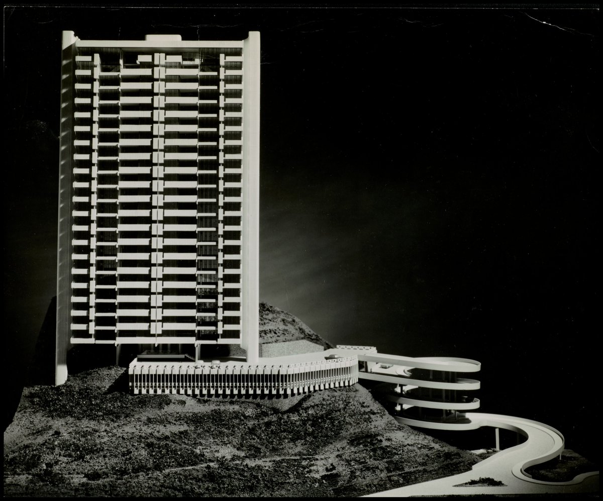 thorparchiveaub's tweet image. An impressive model of a proposed development in Repulse Bay, Hong King, made by Thorp circa 1963. We can't help hearing incidental music from Thunderbirds when we see this...