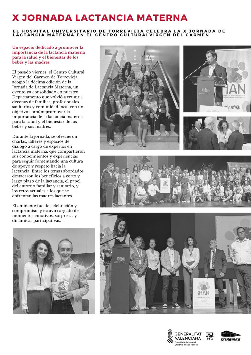 Departamento de Salud de Torrevieja (@gvadstorrevieja) on Twitter photo El pasado viernes, el Centro Cultural Virgen del Carmen de Torrevieja acogió la décima edición de la Jornada de #LactanciaMaterna 🙌🏻✍🏻
<a href="/GVAsanitat/">GVA Sanitat</a> El pasado viernes, el Centro Cultural Virgen del Carmen de Torrevieja acogió la décima edición de la Jornada de #LactanciaMaterna 🙌🏻✍🏻
<a href="/GVAsanitat/">GVA Sanitat</a>