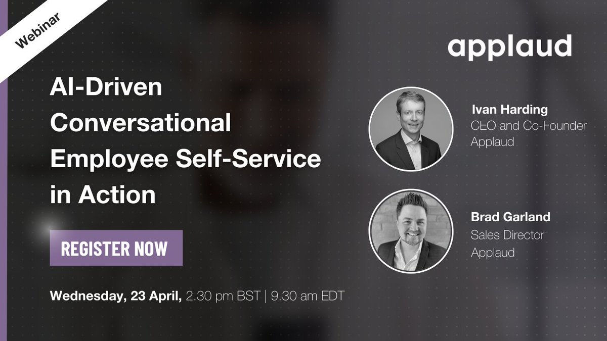 HR tech should work for your people, not against them.

Watch our on-demand webinar to learn how to cut confusion, reduce cases &amp; empower self-service.

Get the recording now 👉 hubs.ly/Q03l-fF10

#HRTech #EmployeeExperience #AI #SelfService #ApplaudHR