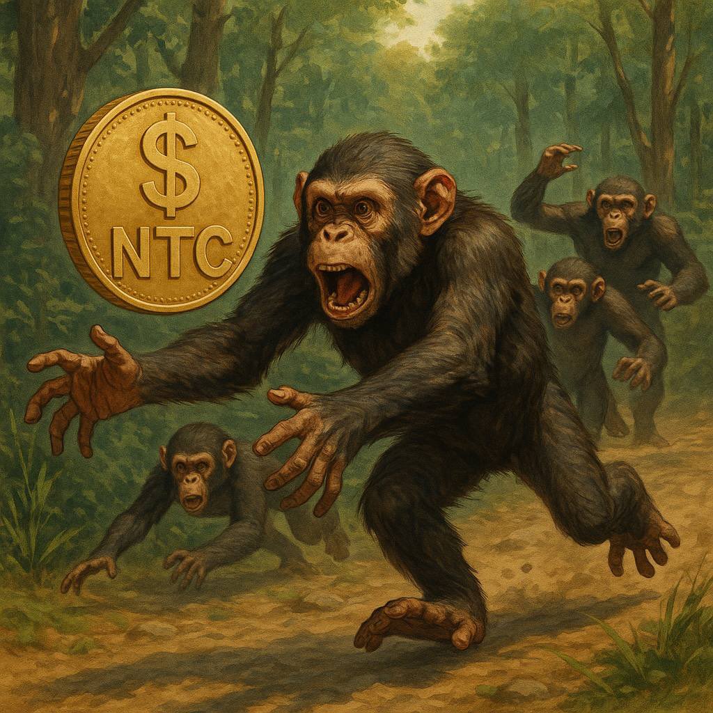 NTC_coin's tweet image. Be the APE on the rocket, not the one asking ‘why didn’t I buy?!’ 🚀🍌