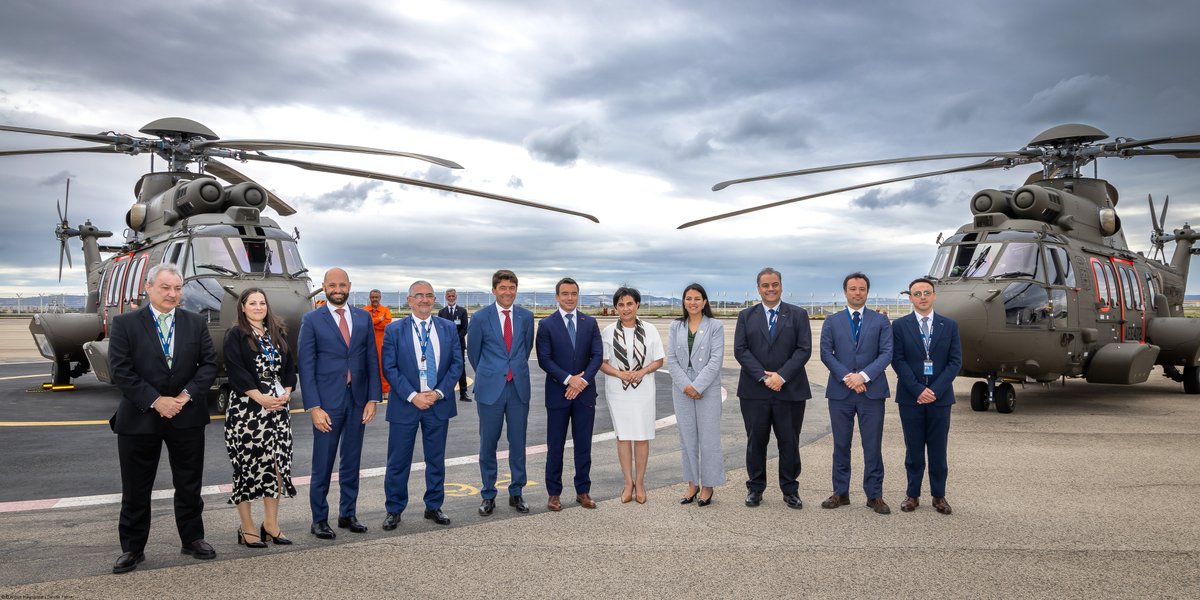 BrunoEven's tweet image. Honoured to host the President of Ecuador @DanielNoboaOK at @AirbusHeli to discuss how we can further strengthen our partnership. The H225 is a strategic asset that will enhance their army's diverse mission capabilities.
Thank you for your trust!