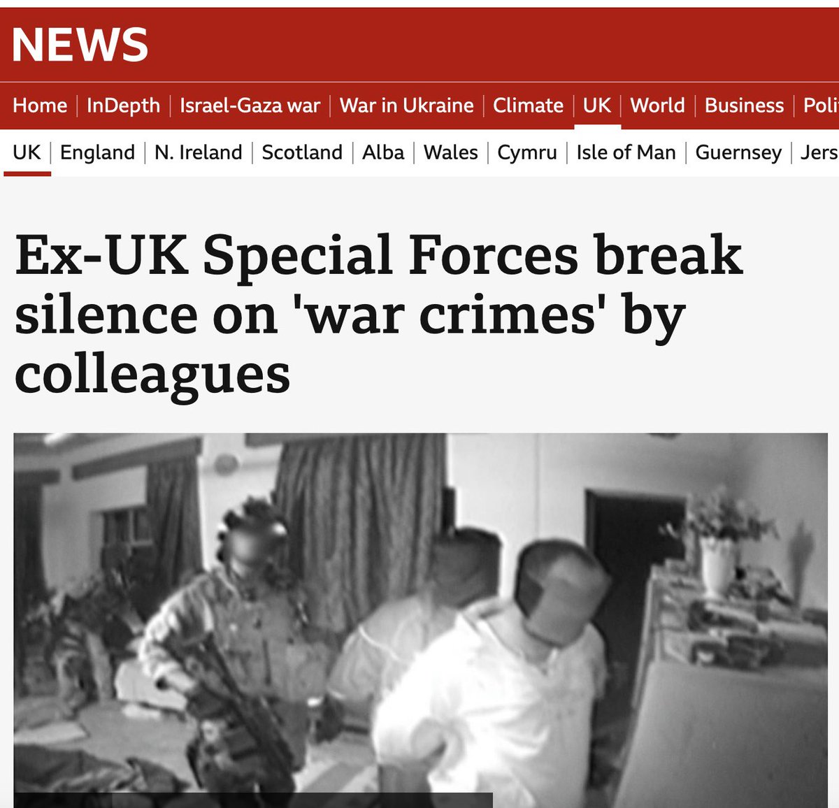 As Defence Chair I long called for greater oversight of our SF.

Only after much push back was the Committee eventually allowed to visit Hereford (as per the US system).

We were very much welcomed - allowing critical issues to be raised confidently a fed back into the MOD.