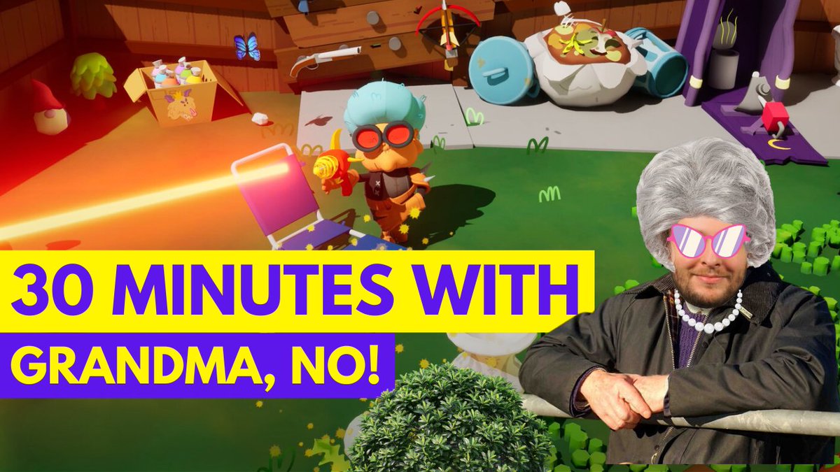 🚨New Video!🚨

Watch me and <a href="/ed_nights/">Ed Nightingale</a> chainsaw fences, fight with possums, and send a grandma flying across the garden in a fiery explosion.

Check out this <a href="/GrandmaNoGame/">Grandma, No!</a> Quick Look!

💫youtu.be/VWBe6fW-NPk?si…