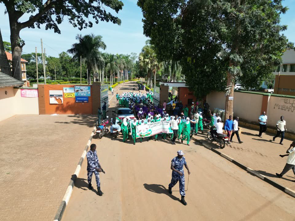 Students from the IUIU School of Nursing and Midwifery celebrate World Nurses Day under the theme 'Enhancing Skills and Competency in Service Delivery Among Nursing Professionals.' 

The event features a range of activities, including a band march and free medical screening.