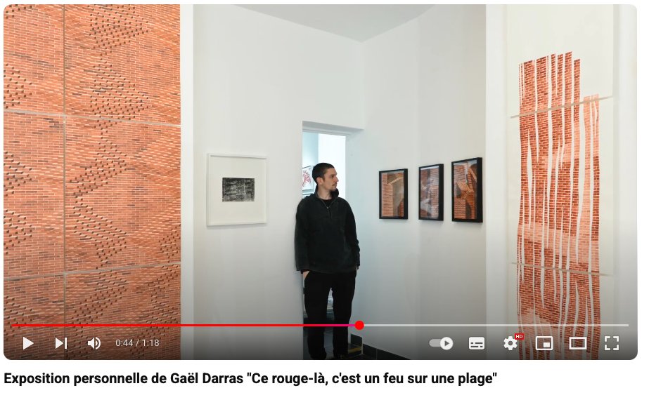 DantecRobet's tweet photo. 🎥 [VIDEO] Bien sur, c'est beaucoup mieux en vrai mais cela donne un petit aperçu de l'exposition de Gaël Darras "Ce rouge-là, c'est un feu sur une plage" 😃 
#investinart #frenchartist #leasing #buyart
https://t.co/F7AO09WNI4 https://t.co/YsR3BULfgf