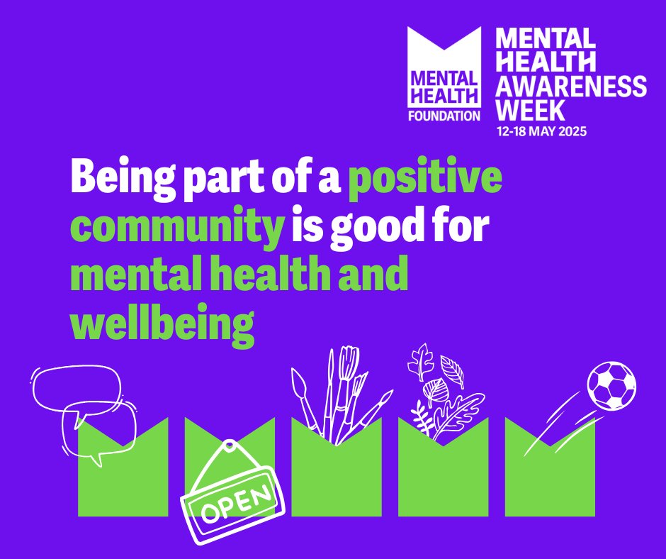 Conversations in the Community 💬 

Today marks the start of the #MentalHealthAwarenessWeek with the theme 'community'. Mind are offering a free online course to build your confidence in having everyday conversations 💜 

Start your conversation here: mind.org.uk/information-su…