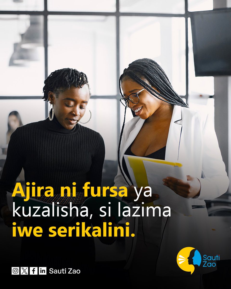 Katika dunia ya leo ya kidijitali, ajira haimaanishi kungoja nafasi serikalini au ofisini. Ni kutumia maarifa, ujuzi, na teknolojia kuunda suluhisho, huduma au bidhaa zinazowezesha kipato.

Vijana wanaweza kuanzisha biashara, kutoa huduma mtandaoni, kujiajiri kupitia digital