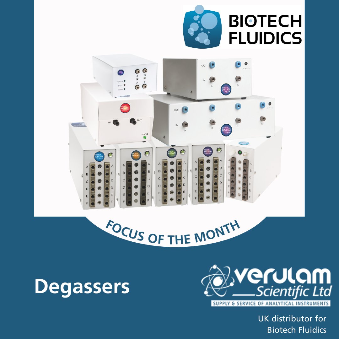 Biotech Fluidics Inline Degassers: 

Read our latest blog on Eliminate your trouble with bubbles - verulamscientific.com/focus-of-the-m…

#VerulamScientific #BiotechFluidics  #BioTech #Degasser #FluidicSolutions #LiquidHandling #NoTroublewithBubbles #FluidicComponents #HPLC #UHPLC