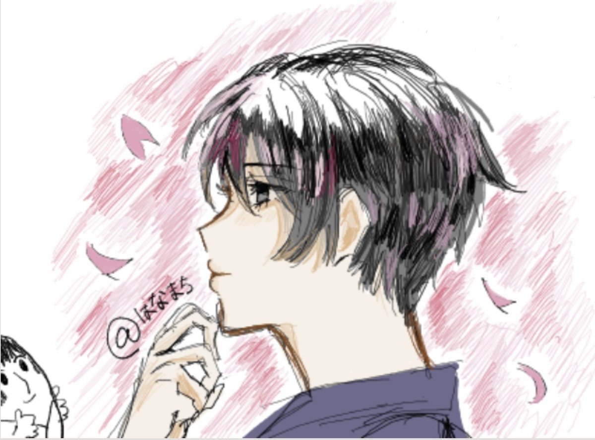 桜菊ちゃんと見切れ指菊
 #ヘタリア絵描きさんと繋がりたい  #ヘタリア  #本田菊