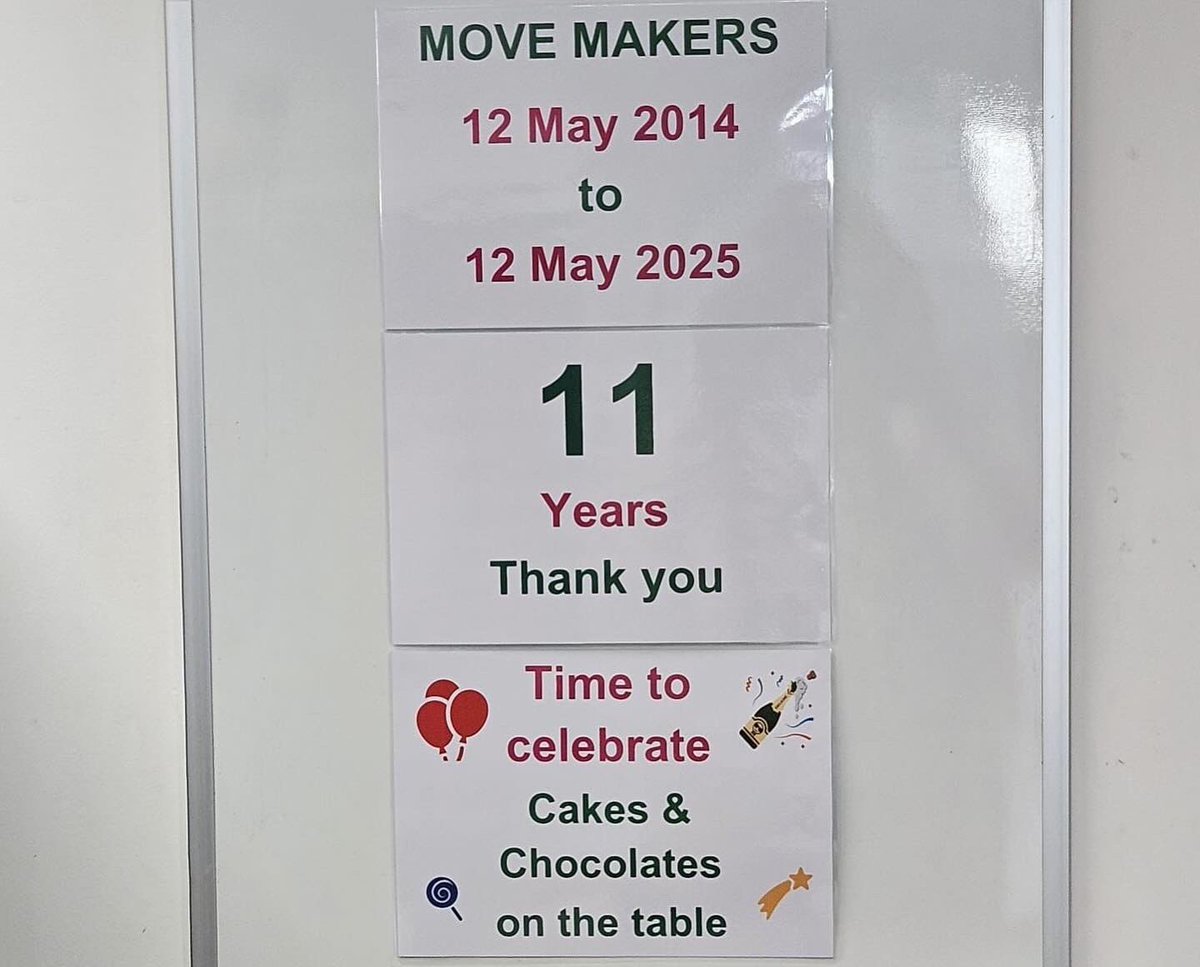 NBT Patient Experience Team (@nbtpatient) on Twitter photo Happy 11th Anniversary to the Move Makers! 🎉
What an incredible journey it’s been—11 years of smiles, support, and making a real difference <a href="/NorthBristolNHS/">North Bristol NHS Trust</a>
Here’s to each and every one of you who has walked alongside patients, visitors, and staff with compassion and care. ❤️ Happy 11th Anniversary to the Move Makers! 🎉
What an incredible journey it’s been—11 years of smiles, support, and making a real difference <a href="/NorthBristolNHS/">North Bristol NHS Trust</a>
Here’s to each and every one of you who has walked alongside patients, visitors, and staff with compassion and care. ❤️