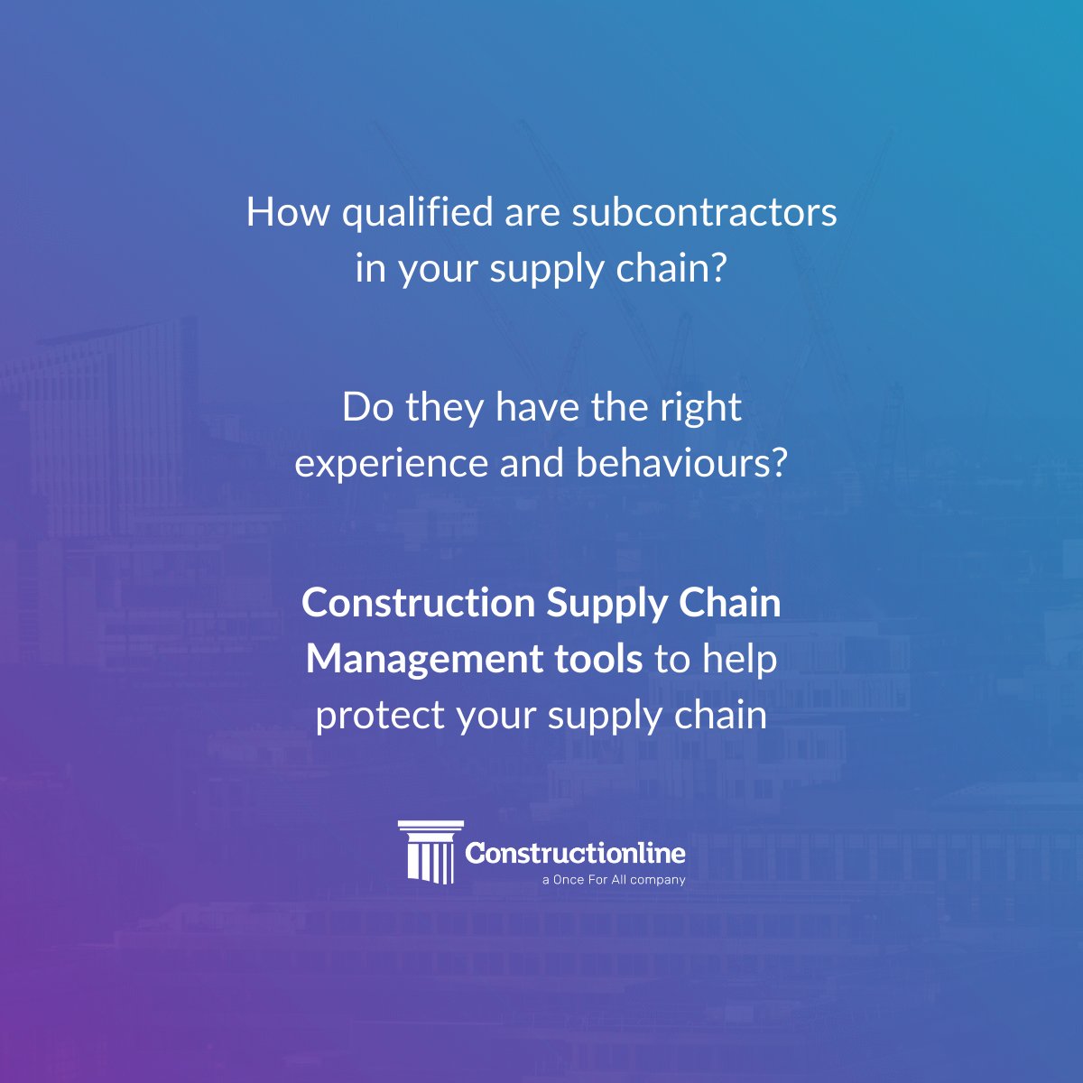 constructline's tweet image. Does your supply chain have the right ESG credentials? Or comply by Modern Slavery laws?
We offer #ConstructionSupplyChainManagement tools to help streamline your procurement processes
Learn more 👉 ow.ly/X7kg50ViS2A