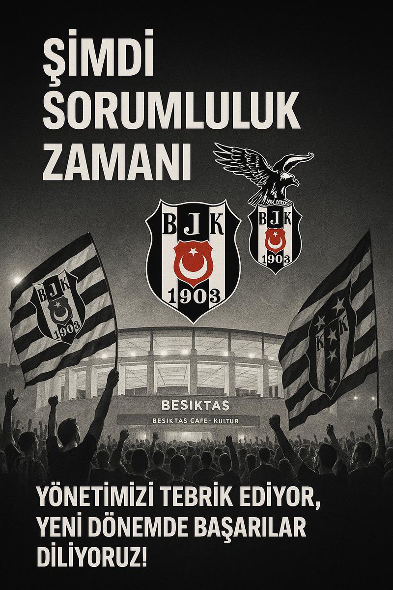 Birlikten Doğan Güç: Yeni Döneme Hep Beraber

Değerli Beşiktaşlılar,

11 Mayıs Kongresi'nde demokratik irademiz tecelli etmiş, Sayın Serdar Adalı yeniden başkanımız olarak seçilmiş ve yol haritamız yeniden belirlenmiştir. 
Aynı genel kurulda oyların çoğunluğunu alarak seçilen
