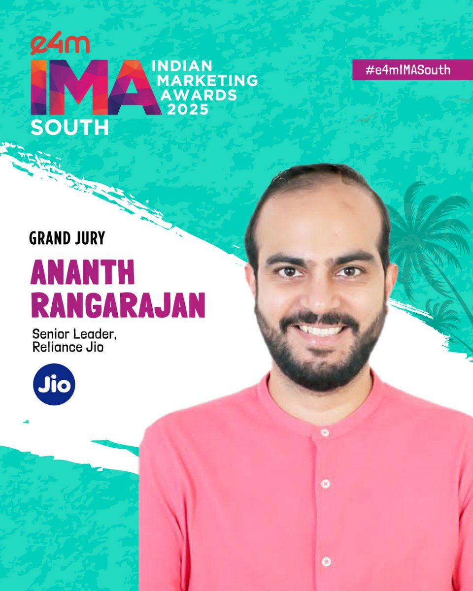 e4mevents's tweet image. 💖 With great pride and heartfelt appreciation, we welcome the distinguished leaders joining the Grand Jury of #e4mIMASouth 2025!

👉 Register now: bit.ly/3CPNVK7

#e4mIMASouth2025 #e4mAwards #MarketingExcellence #GrandJury #BrandLeaders #ThankYou #MarketingWithHeart