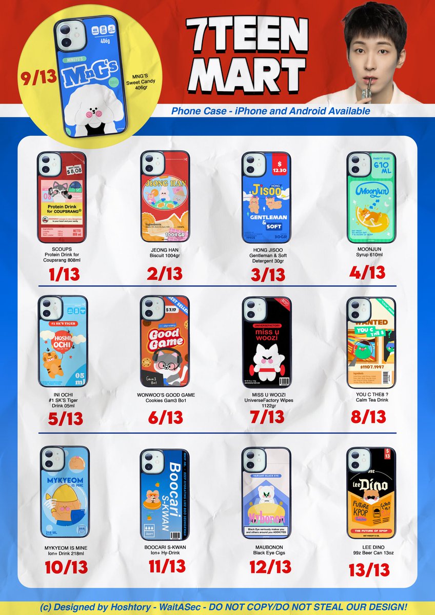 [ help rt &amp; likes pls 🥹🩷]

Open Pre-Order Phonesy Case: Seventeen🍎🍋🧀🧤
<phone case available for iPhone and Android>

Pre-Order : until 18th May 2025

form 🍥: forms.gle/F6aAgceMNAgpKz…