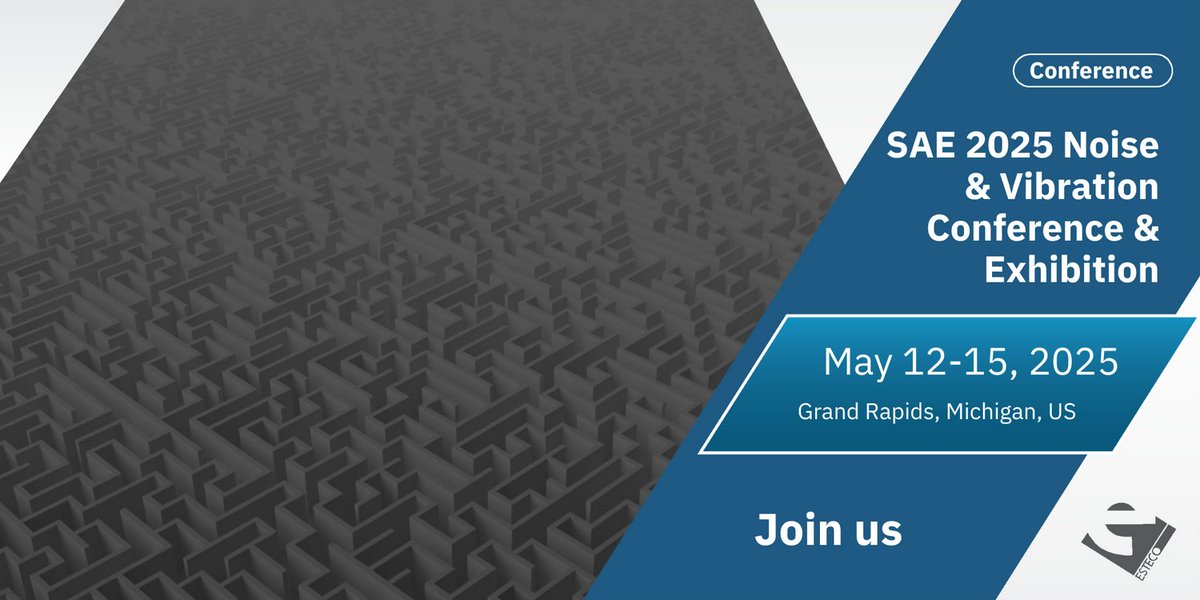 We're at #SAE 2025 today and tomorrow. Meet us at booth 527 to learn more about our innovative technology. See you there! 👉 engineering.esteco.com/events/sae-202…