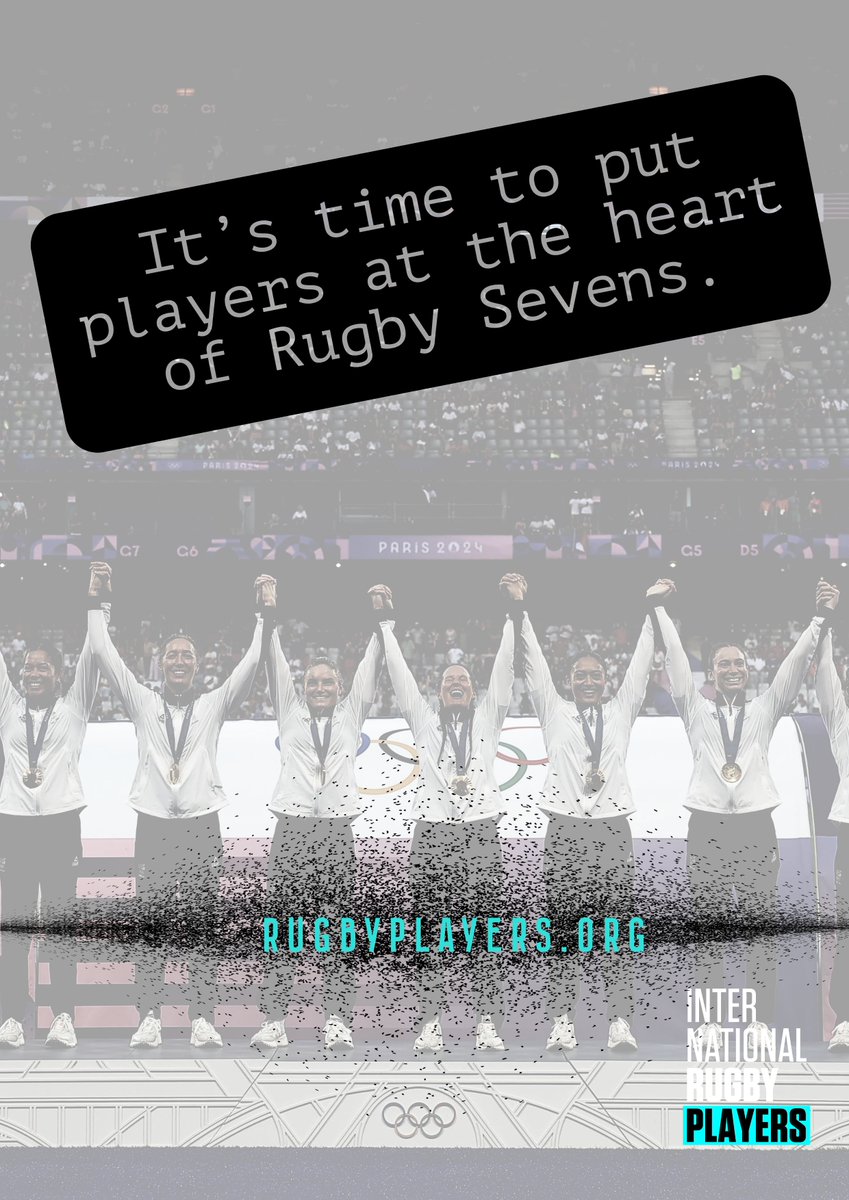STATEMENT:

"Player voice essential to the future of Rugby
Sevens"

IRP urges player inclusion in shaping the direction of the Sevens game's direction after new Series model announced.

Check out rugbyplayers.org for more