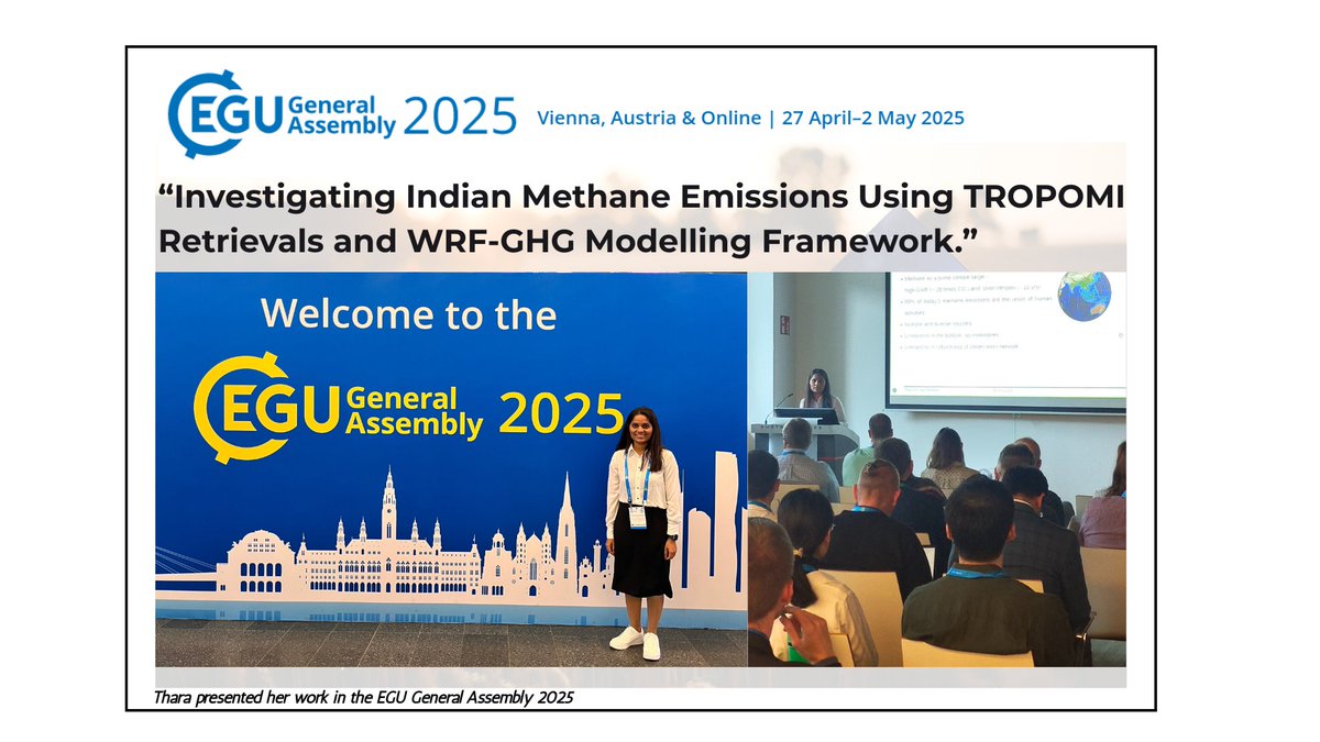 gmalab_iiserb's tweet photo. Kudos to @tharaannna  and @JithinSKumar8  for taking their research to a greater scientific audience at EGU General Assembly 2025 held at Vienna between 27 April -02 May. https://t.co/IGxamR88Be