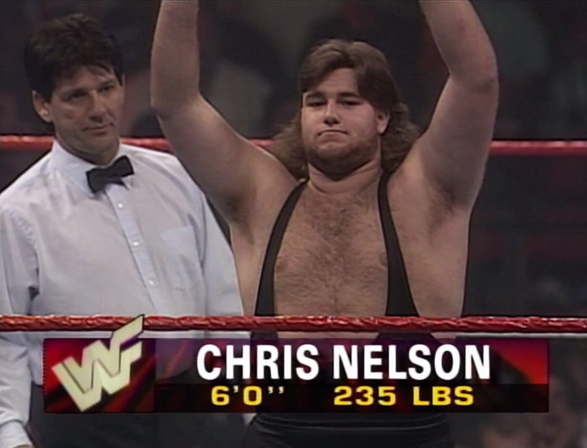 BadWWEStats's tweet photo. Whenever Chris Nelson locked in his patented Full Nelson, there was no escape for his opponent.
Sadly, he never successfully applied the hold.
#JobberOfTheWeek #WWE https://t.co/XH9tGxmpAV