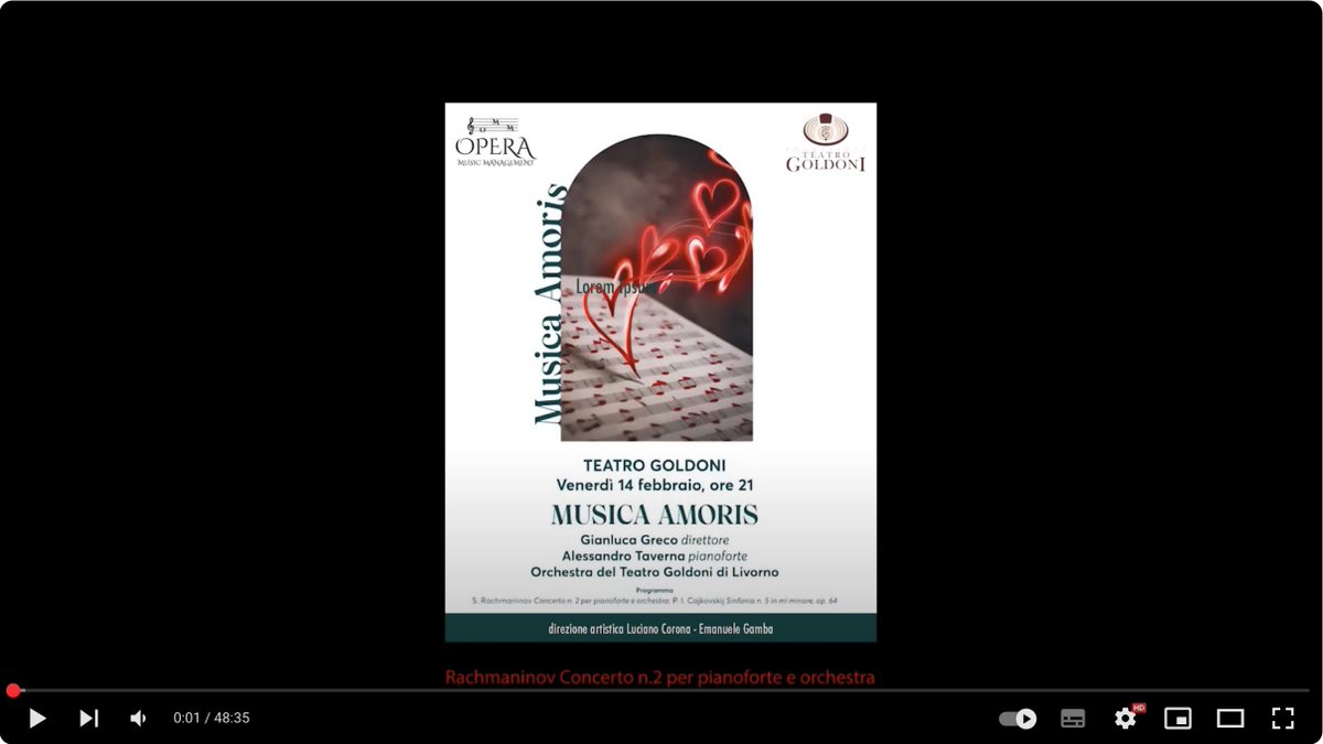 V Sinfonia di Tchaikovsky  - Goldoni (Li? youtu.be/1iDjmm5m7JA?si… via <a href="/YouTube/">YouTube</a>