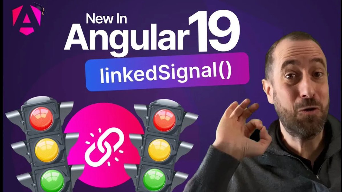 AngularUniv's tweet image. 🚀 Angular 19's Linked Signal: A Writable Computed?
The new linkedSignal API is a game-changer for managing derived state.
It acts like computed, but writable, making it perfect for cases where values must be reset dynamically based on another signal. 🔥
Don't overuse…