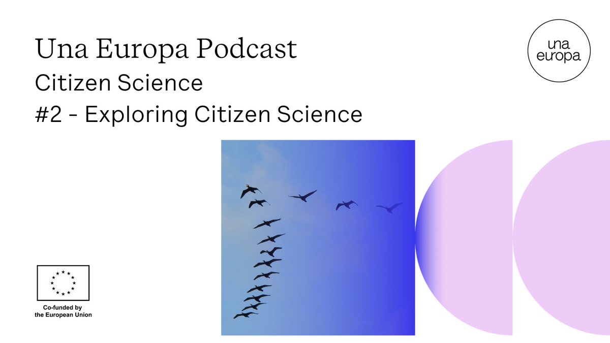 🤔What can you learn about #CitizenScience as a research method from our Una Europa experts?

🎧Listen to our new podcast episode to explore the fundamentals and the history of citizen science: una-europa.eu/stories/podcas…

#WeAreUnaEuropa #UnaEuropaPodcast