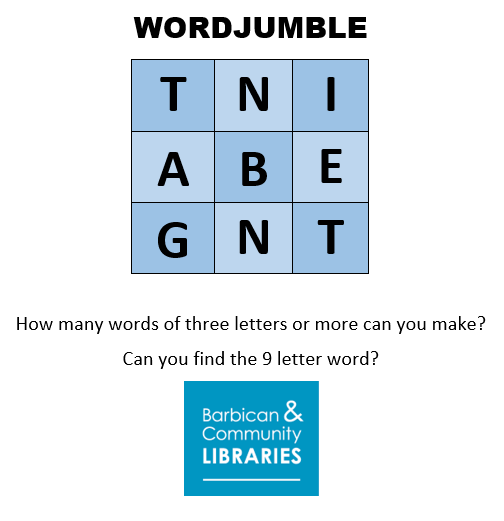 It's wordjumble time!

Yesterday's 9 letter word was REKINDLED