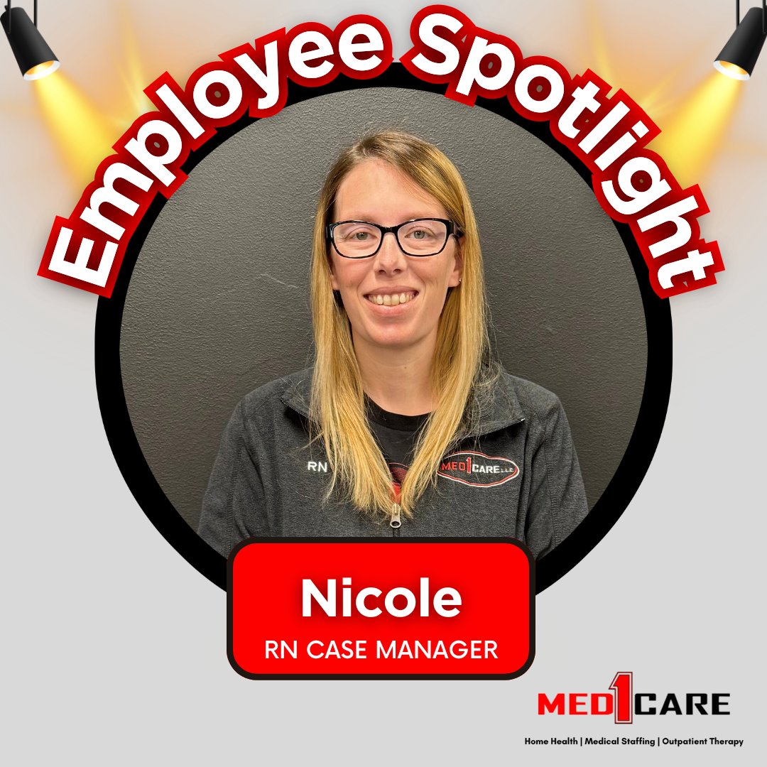 🎉 #NursesWeek Spotlight: Nicole 🩺

With 10 years at #Med1Care, Nicole is known for her compassion, advocacy, and dedication as an RN Case Manager. A trusted face in the community and a caring mom of one — we’re so lucky to have her! ❤️

#Med1Cares #ThankANurse