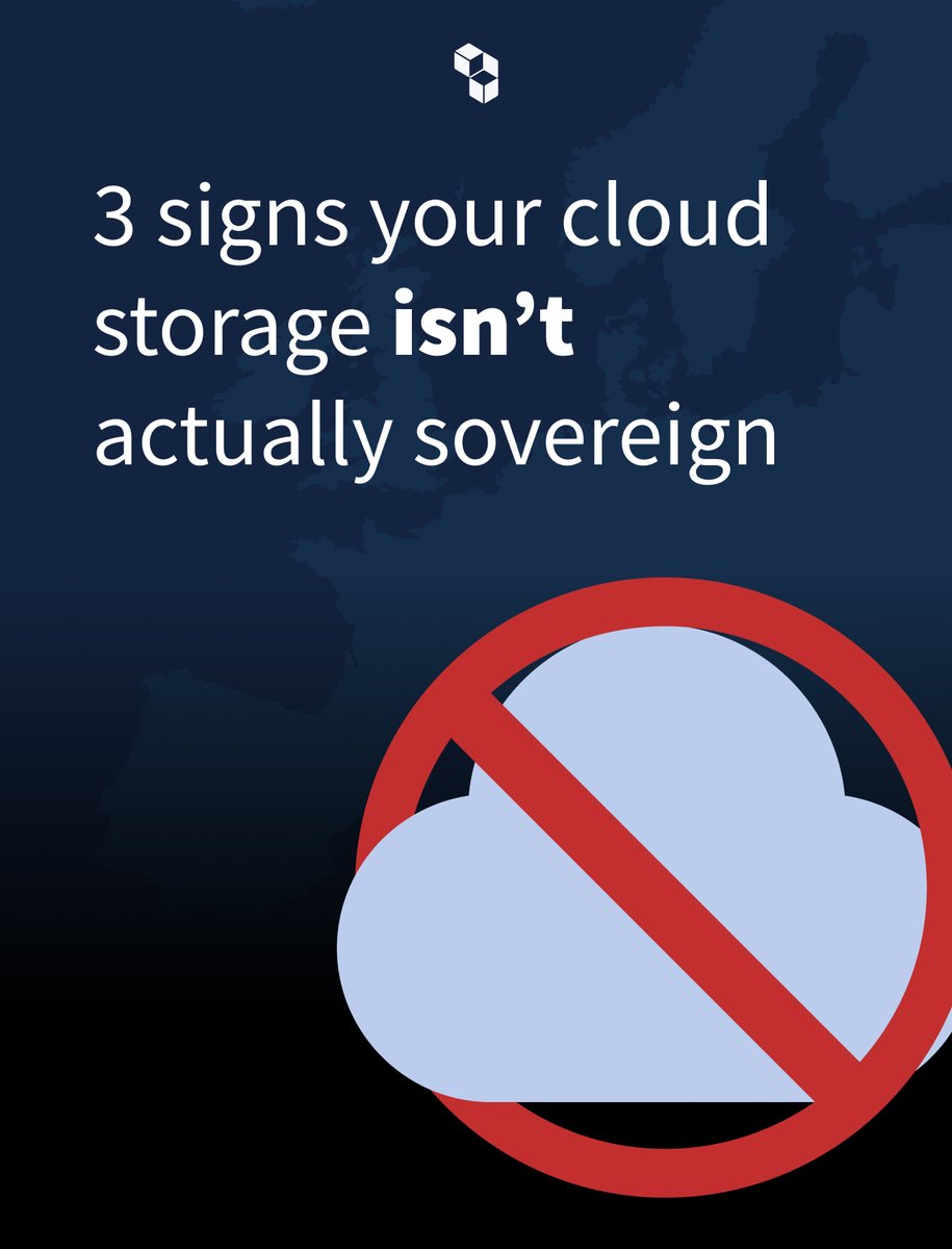 Think your cloud storage is sovereign? Look closer 👀

🚩 Hosted in the EU... but owned elsewhere
🚩 No control over data locality
🚩 Locked into a single vendor

Sovereignty = control, not just location.

#DigitalSovereignty #DataControl #SovereignCloud