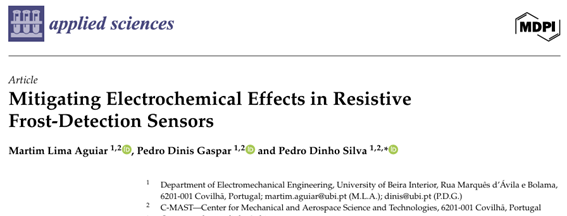 Aguiar ML, Gaspar PD, Silva PD, "Mitigating Electrochemical Effects in Resistive #Frost-Detection Sensors", Applied Sciences
DOI: 10.3390/app15084110
#demanddefrosting #electrolysismitigation #intermittentpowering #pulsedDCexcitation #refrigerationsystems #resistivesensors
C-MAST
